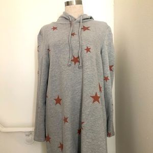 Star printed, Medium, hoodie, sweatshirt dress!